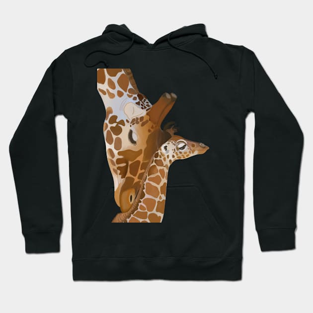 Giraffe african animal art unique design Hoodie by Nastya Li